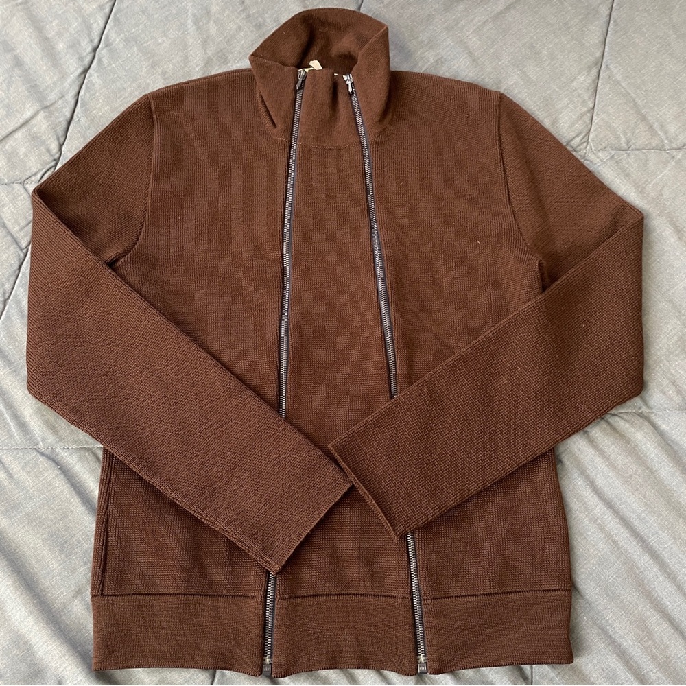 Balenciaga brown 100% wool sweater M